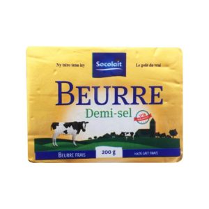 BEURRE PLAQUETTE 200G DEMI SEL