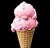 BOULE DE GLACE DOUBLE EN CORNET