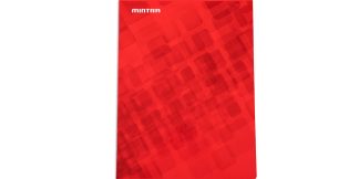 CAHIER 17X22 SEYES 90G 192P MINTRA ROUGE