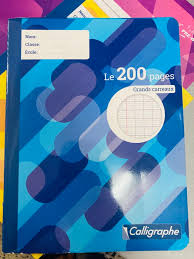 CAHIER CALLIGRAPHE A4 192 PG