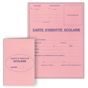 CARTE D'IDENTITE SCOLAIRE