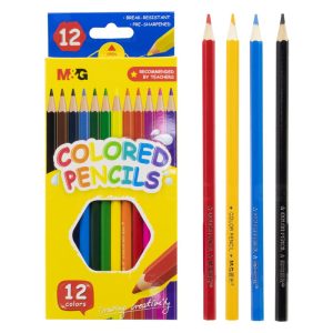 CRAYON DE COULEUR 12 COUL M&G