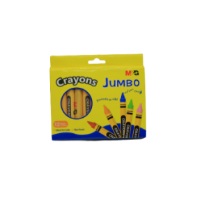 CRAYON DE COULEUR CIRE JUMBO 12 COUL M&G