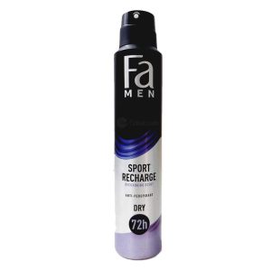 FA DEO SPRAY 200ML SPORT RECHARGE MEN 72H