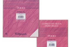 FEUILLE DE COPIE DOUBLE CALLIGRAPHE 96P