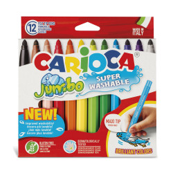 FEUTRE 12 COULEURS JUMBO CARIOCA