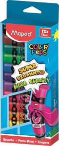 GOUACHE 12 TUBE MAPED