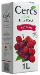 JUS CERES RED GRAPE 1L