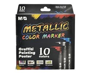 MARQUEUR PERMANENT METAL 10 COUL