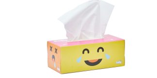 MOUCHOIR BLANC EMONJI SOFTY *100