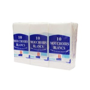 MOUCHOIRS BLANCS 10