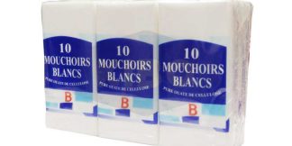 MOUCHOIRS BLANCS 10