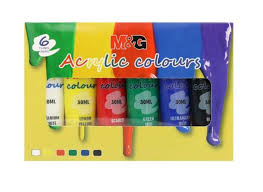 PEINTURE ACRYLIQUE 6 COUL 30ML