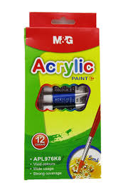 PEINTURE ACRYLIQUE M&G 12 COUL