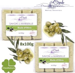 SAVON DE MARSEILLE LA CIGALE OLIVE 4 PIECES