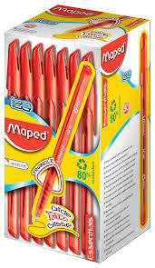 STYLO BILLE GREEN ICE MAPED ROUGE