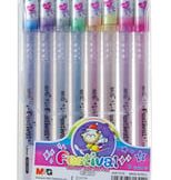 STYLO GEL 1MM M&G 8 PCS