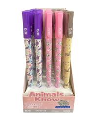 STYLO GEL EFFACABLE ANIMALS