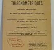 TABLE TRIGONOMETRIQUE RR